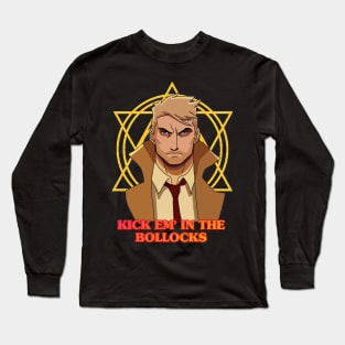 Kick Em' In The Bollocks Long Sleeve T-Shirt